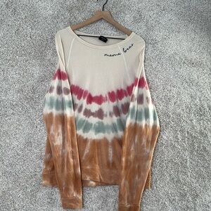 Blank Paige‎ Mama Bear Tie Dye Terry Sweatshirt - Medium